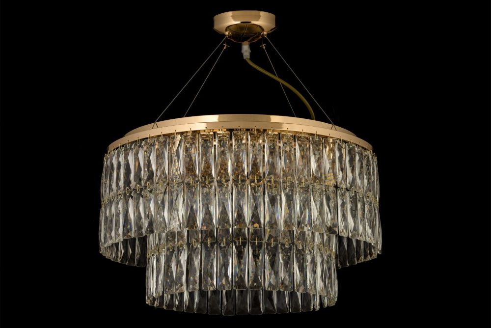 Люстра подвесная *50*27 см, 8*G9*40W, Arti Lampadari Acquaro Acquaro E 1.5.D50.101 GP, золото