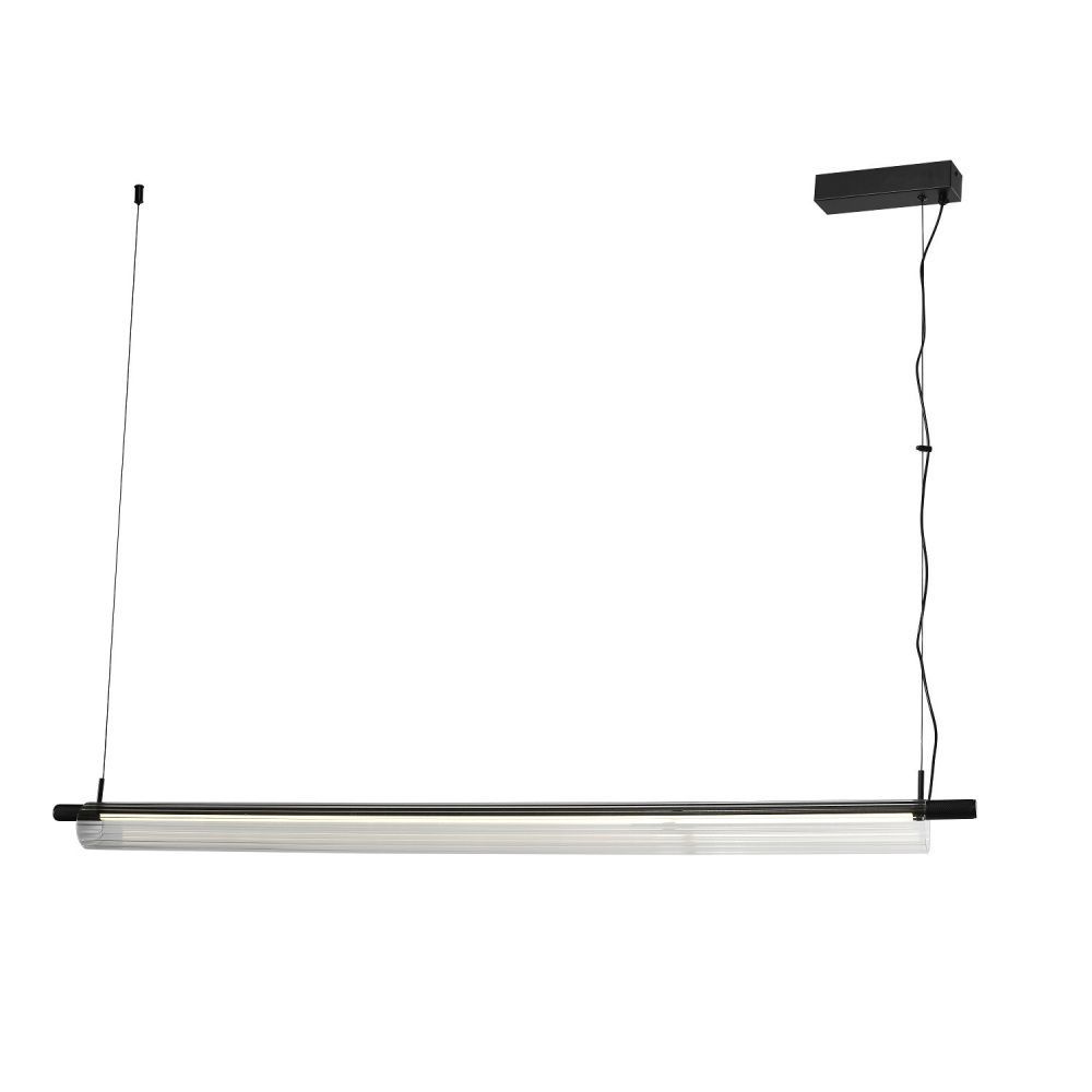 Люстра 133*7*120 см, 1*LED*25W, 4000K Gerhort G52136/1BK CL, Черный