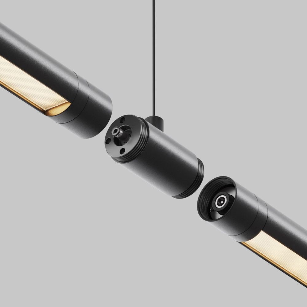 Прямой коннектор без ввода питания Maytoni Shelf CA013IC-B, черный