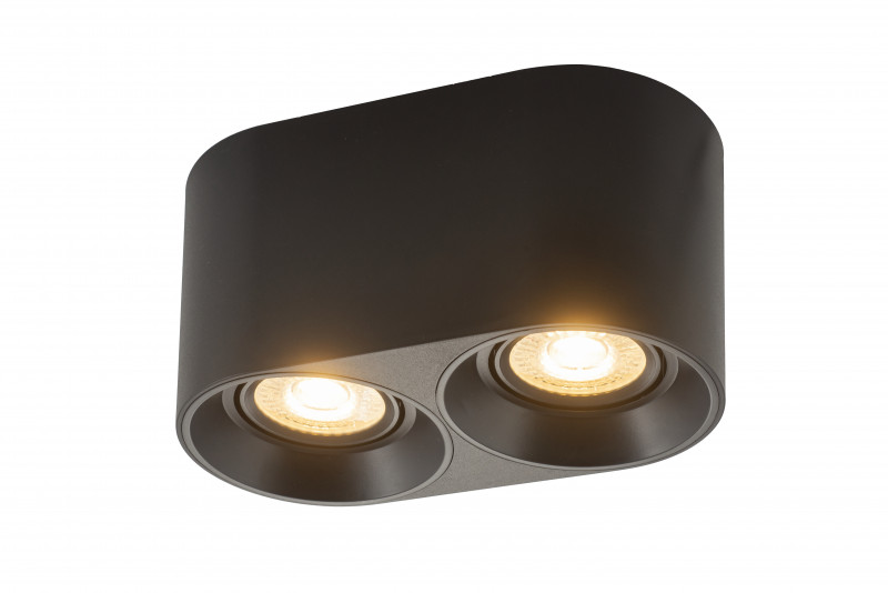 Светильник 19*10 см, MR16(G5,3) 10W, Denkirs DK3036-BK черный