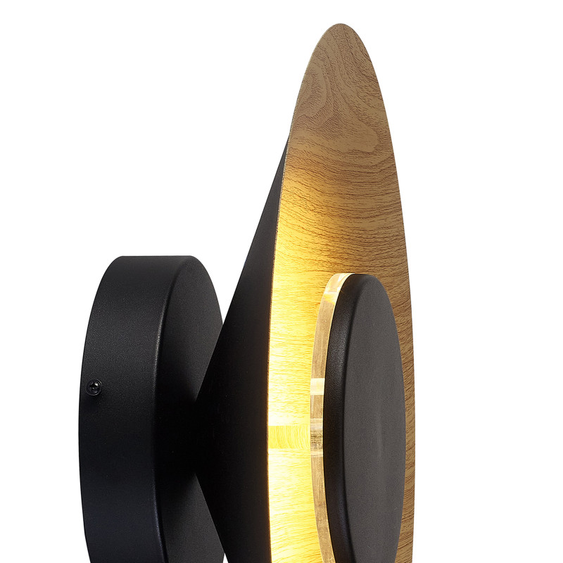 Бра 8,8*25*25 см, LED *  8W, 3000К Mantra Orion 8123, черный