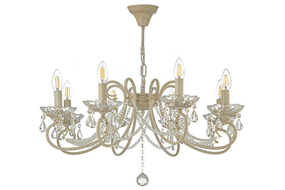 Люстра *72*35 см, 8*E14*40W, Arti Lampadari Patricia Patricia E 1.1.8.600 CG, Кремовый