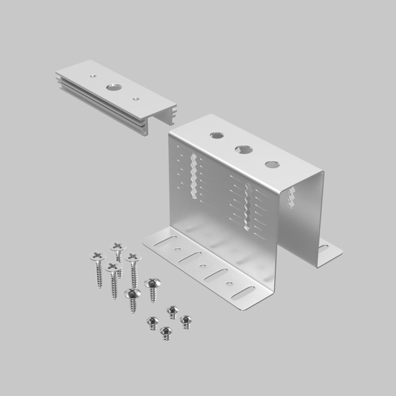 Крепеж 8*7,5*6 см, Maytoni Technical Accessories for tracks Exility TRA034HCB серый