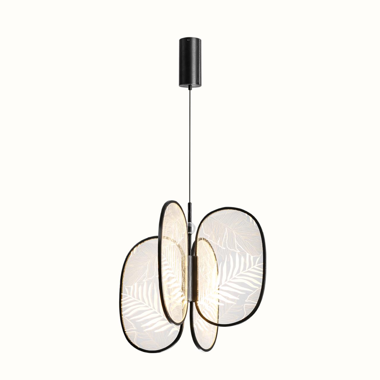 Подвесной светильник 50*180 см, 1 LED*54W, 3000 К, Odeon Light Piuma, черный 6665/53L