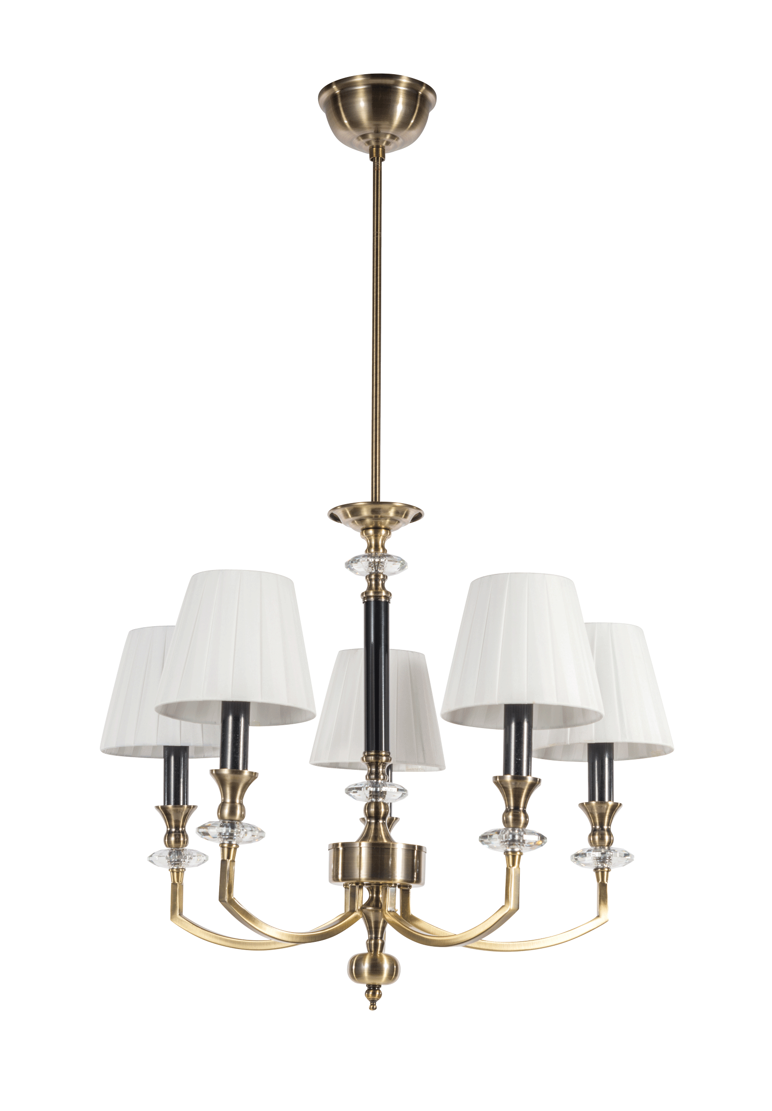 Люстра  560*480-900, 5*E14, 40W NewRgy Модерн 9146D/5 AB, Бронза