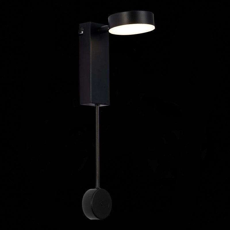 Светильник настенный 10 см, 9W 4000K ST LUCE TOSSE SL6001.401.01 Черный