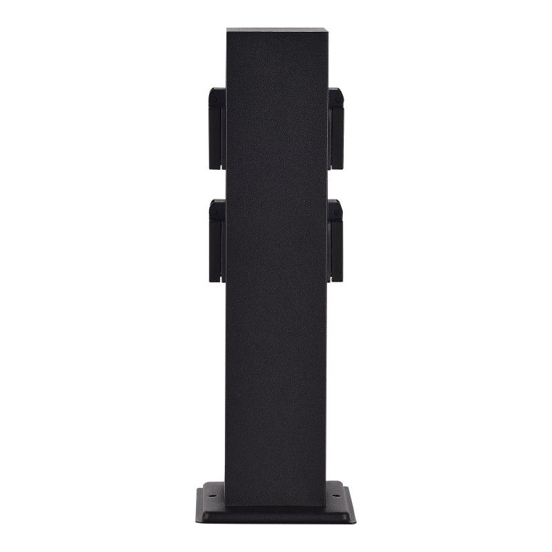 Уличный блок розеток 13*13*39 см, ST-Luce Socket SL9012.415.00, черный