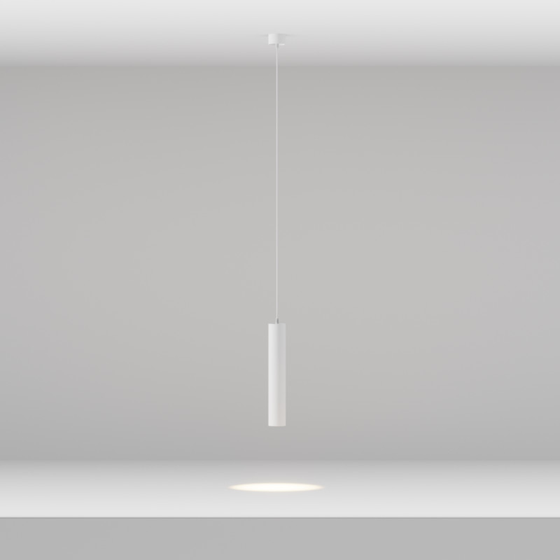 Подвесной светильник  5,2*30 см, LED 12W, 3000К, Белый Maytoni Focus LED P072PL-L12W3K-1