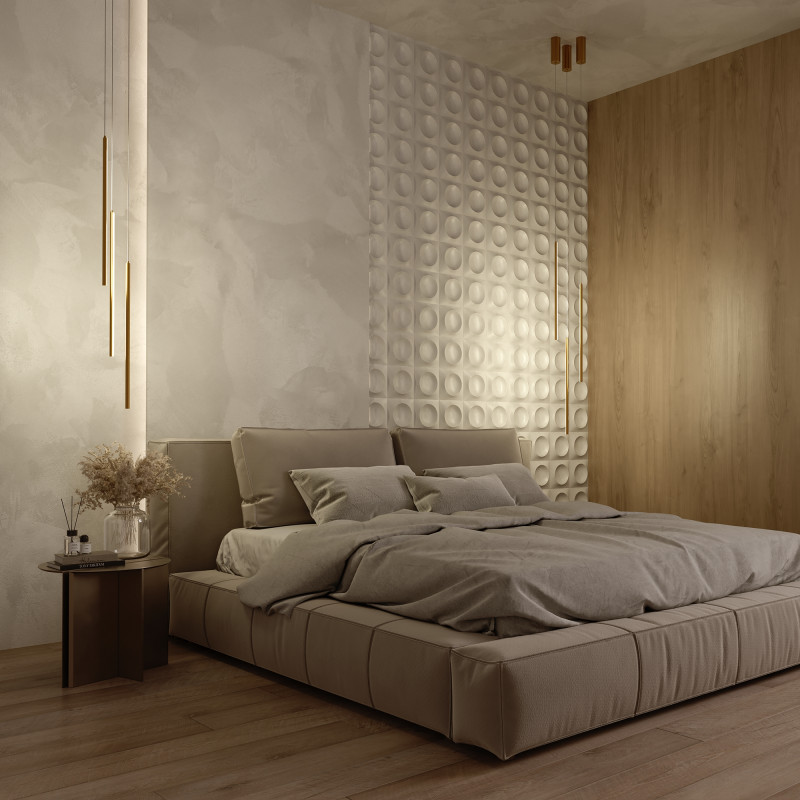 Подвесной светильник 1,7*1,7*375 см, LED, 11W, 3000К, Maytoni Halo MOD246PL-L12BSK латунный