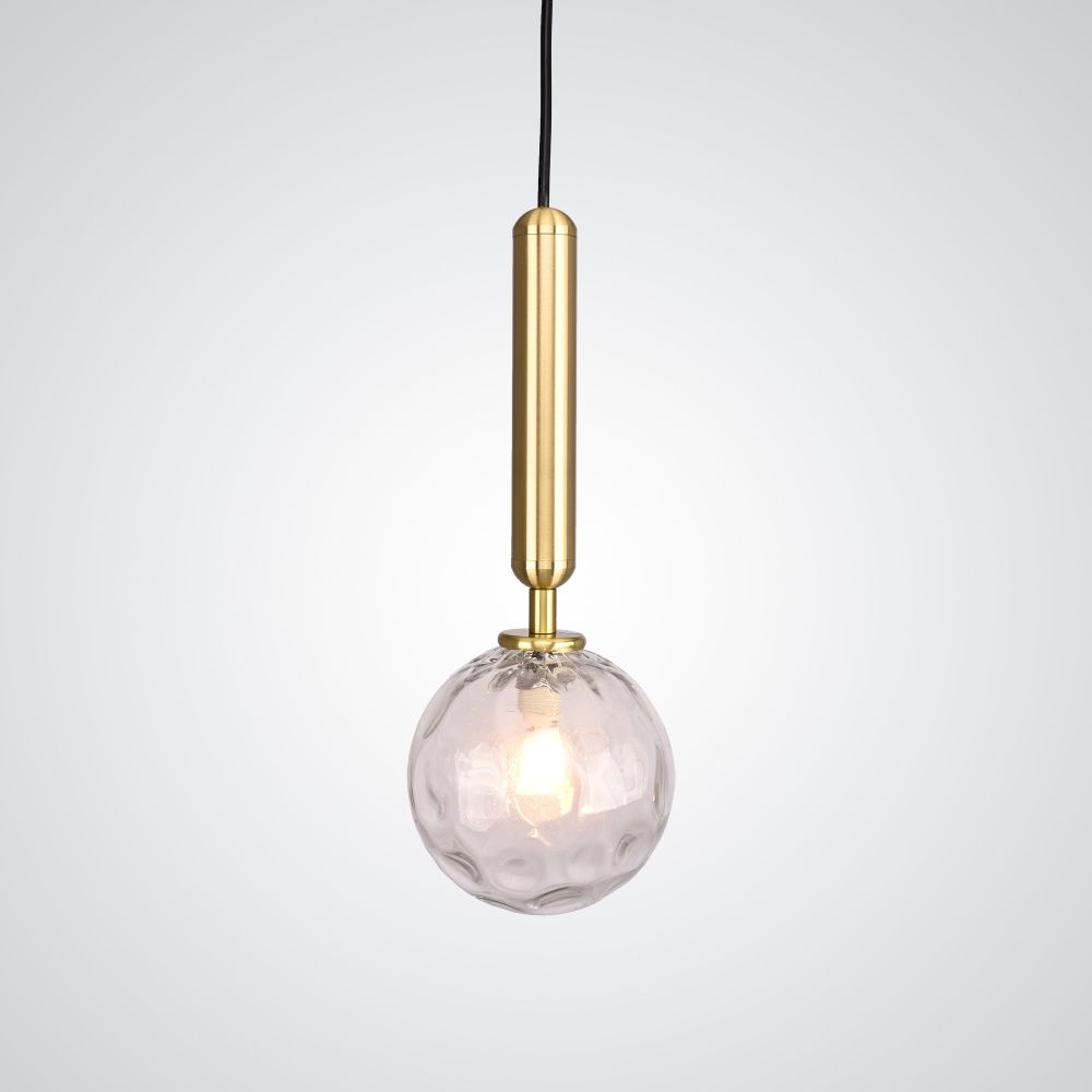 Подвесной светильник RAFFIN Gold/Transparent 18*24*24 см, 1*G9*40W, ImperiumLoft RAFFIN01, Золотистый
