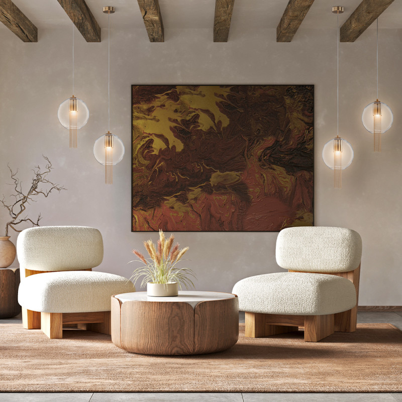 Светильник 20 см, Maytoni Flusso P095PL-01BZ, бронза