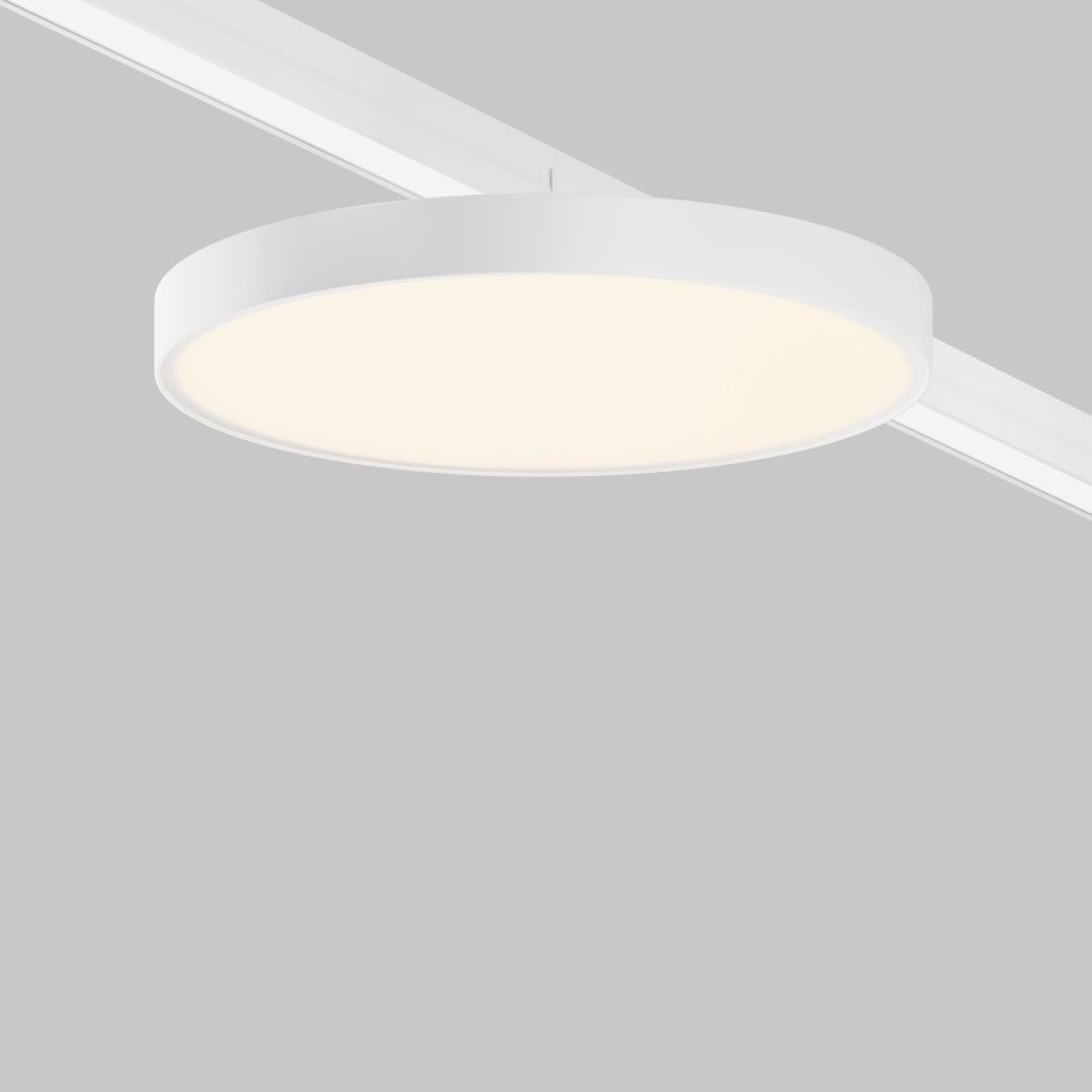 Уличный трековый светильник *25,6*-6,4 см, *LED*25W, 3000K, Maytoni Outdoor Zon IP O-TR01-1-F-25WW3K, Белый