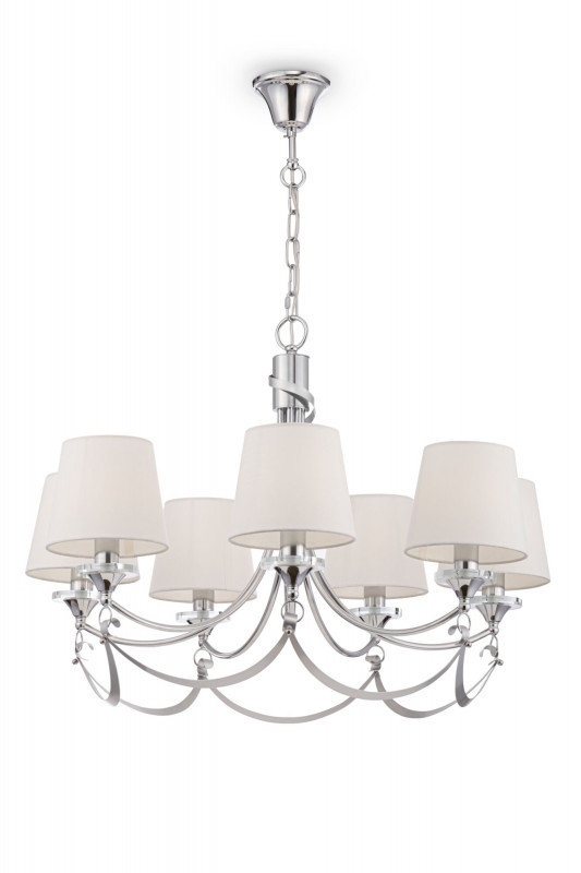 Подвесная люстра Freya Ariana FR5081PL-07CH, диаметр 76 см, хром
