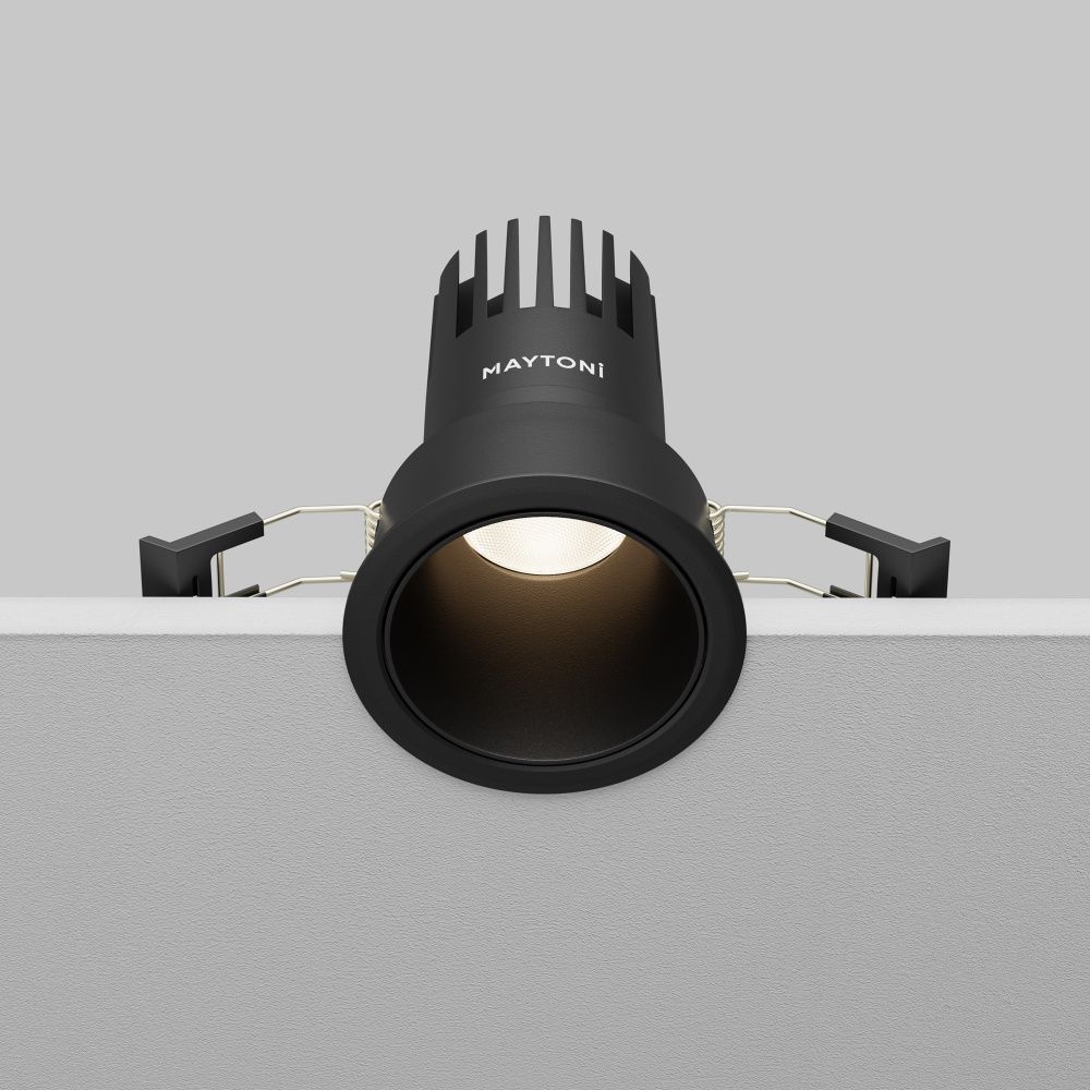 Встраиваемый светильник  DL116-10W-4K-B **-9,7 см, *LED*10W, 4000K, Maytoni technical Dip DL116-10W-4K-B, Черный