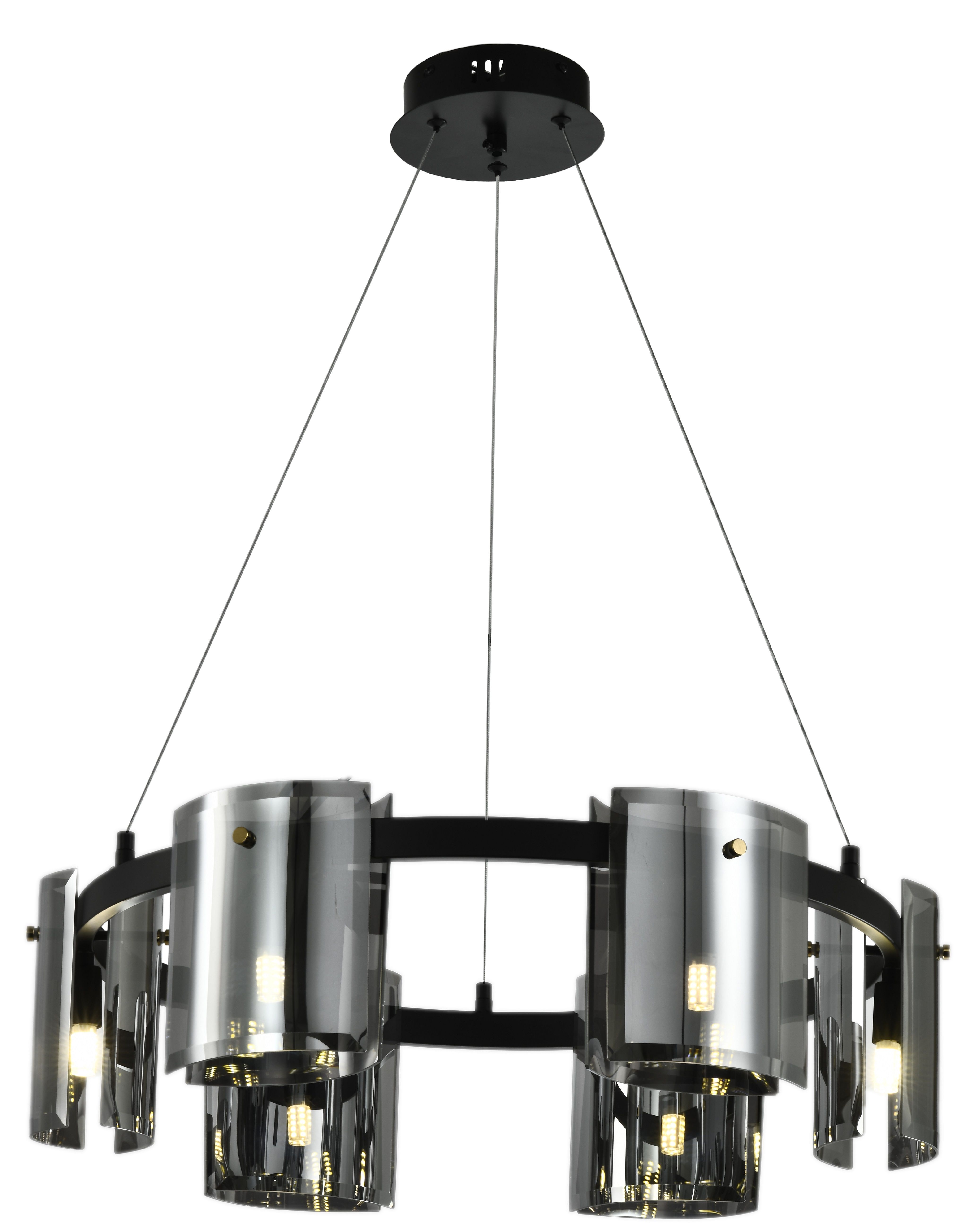 Светильник подвесной 60*17 см, G9   антрацит Zortes Rony ZRS.1209.06