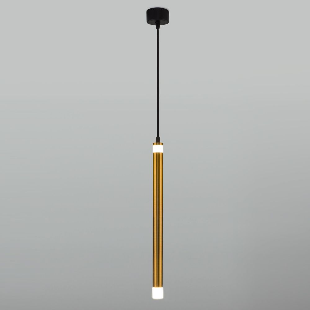 Подвесной светильник Eurosvet 50133/1, 8W LED, 4200K, черный-бронза