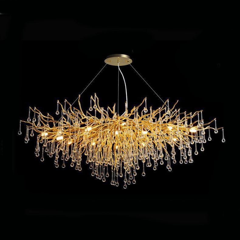 Подвесная люстра MARIAN B L180 180**75 см, 15*G9*40W, ImperiumLoft MARIAN01, Золотистый