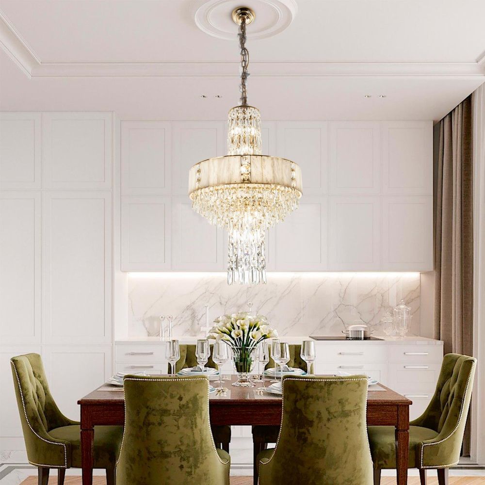 Подвесная люстра 56*56*150 см, Е14 20x40ВтW, Золото MODELUX premium