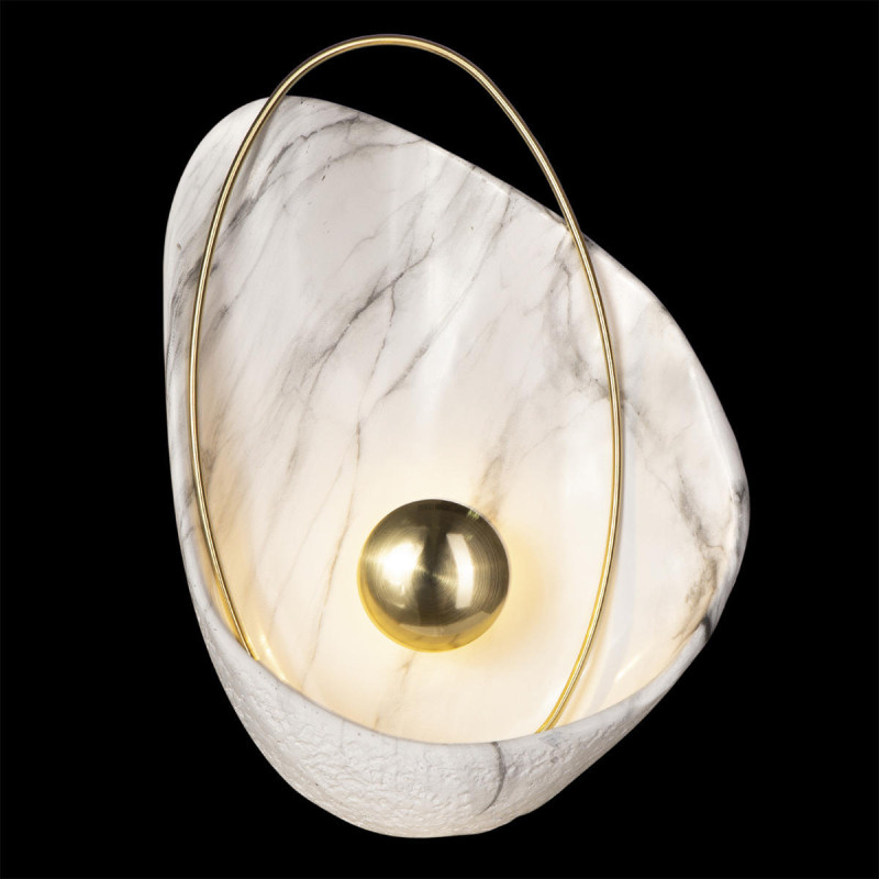 Бра LOFT IT LED Clam 10043 White, 3W LED, 3000K, золото