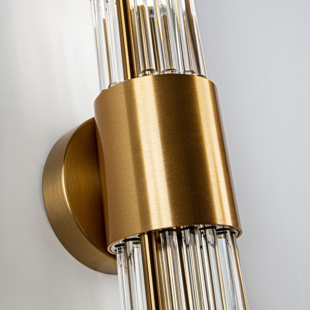 Настенный светильник 11*11*0,0000 см, Е14 2x40ВтW, Латунь MODELUX ML.516.02