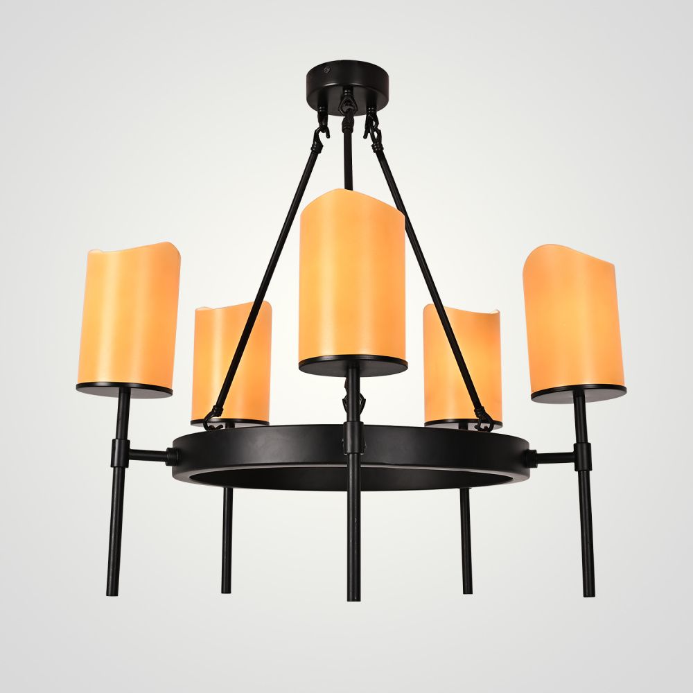 Подвесная люстра Conne 5 59*59*61 см, 5*E14*40W, ImperiumLoft 40.480, Чёрный