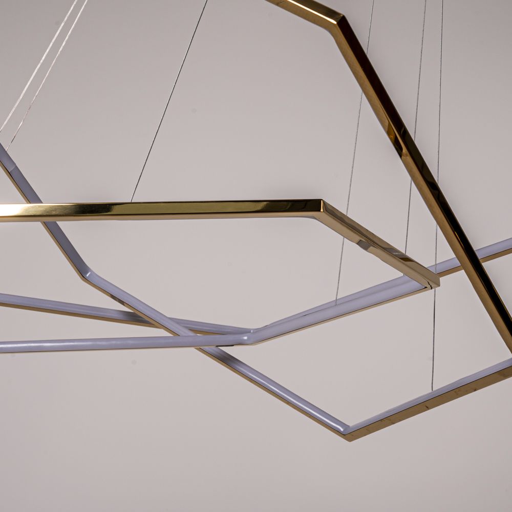 Подвесная люстра Vesanto Cameron Design House D80+100+120 **200 см, 3*LED*60W, 4000K, ImperiumLoft 40.2477, Золотистый