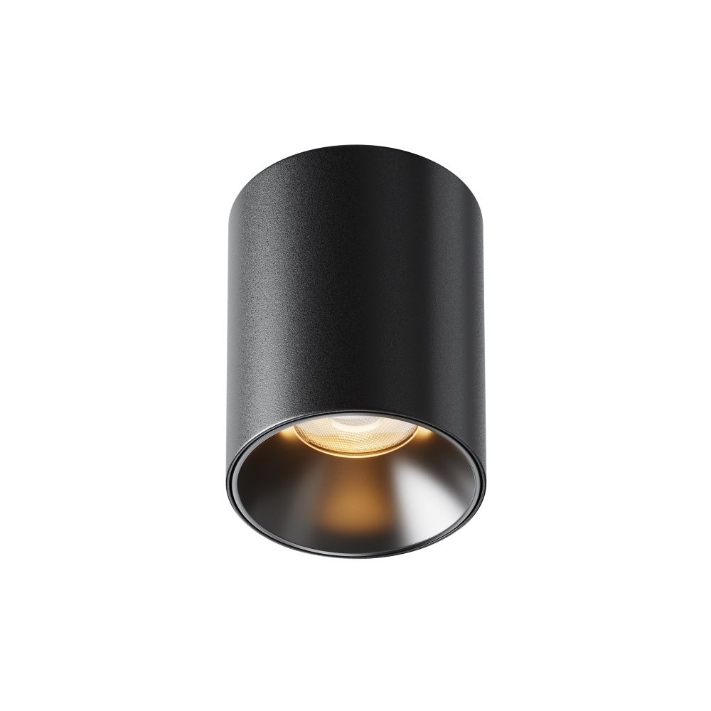 Потолочный светильник 7,5 см, LED*8W, 2700K, Maytoni Alfa LED 50° C064CL-8W2.7K-RD-B, Черный