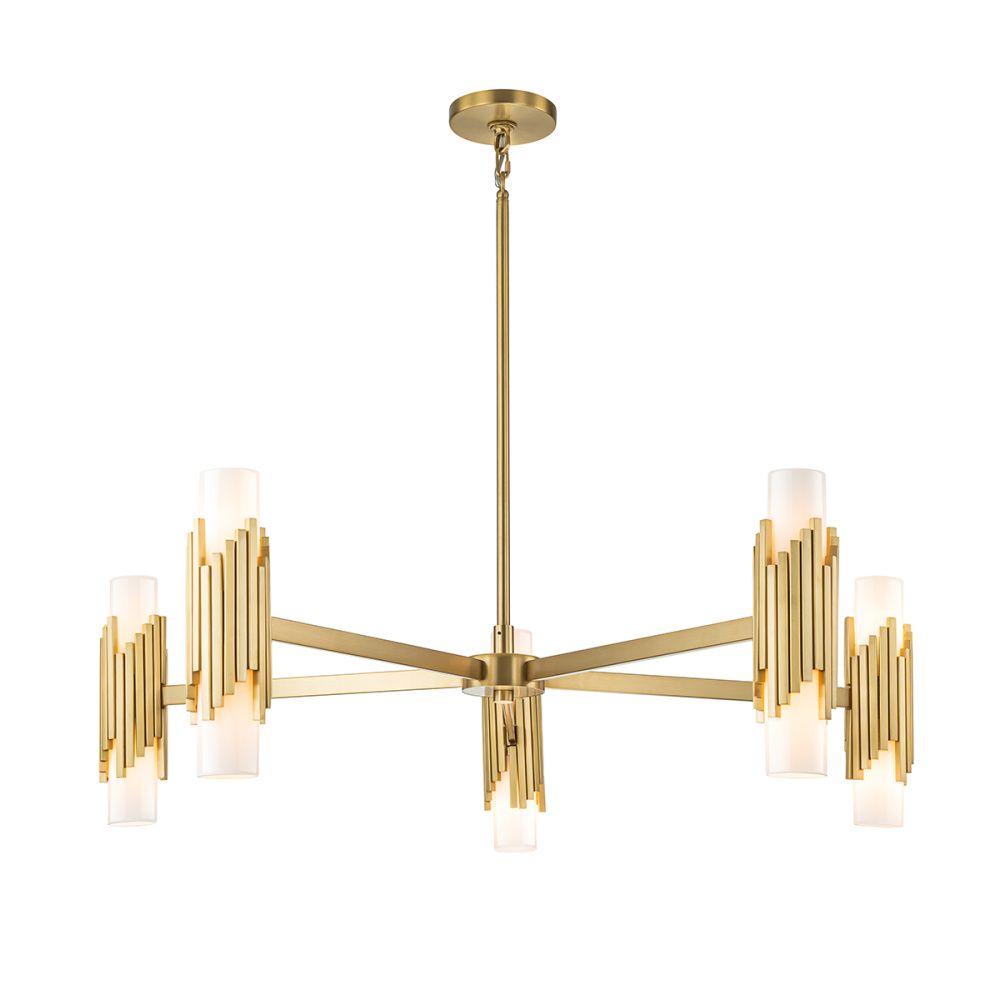 Люстра Elstead Lighting, Арт. MARVELE10-AB-OPAL