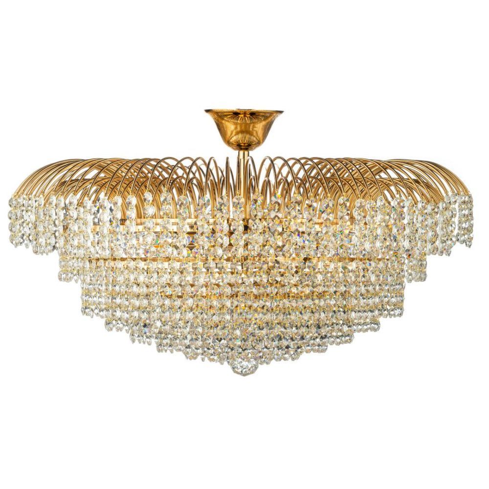 Люстра *60*33 см, 10*E14*40W, Arti Lampadari Elba Elba E 1.2.60.100 G, Золото