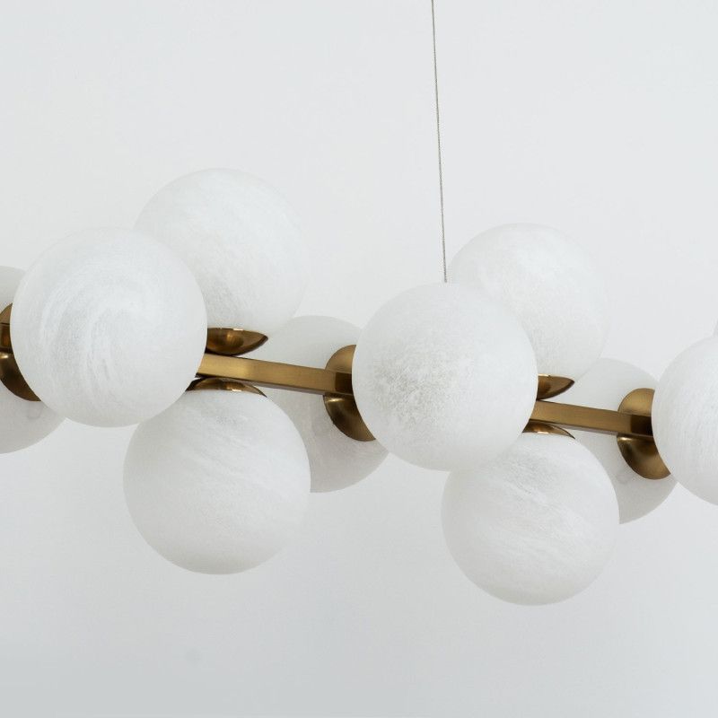 Подвесной светильник 28*125*80/120 см, 18*Е14 MODESTYLE MS.6117.18 BS латунь