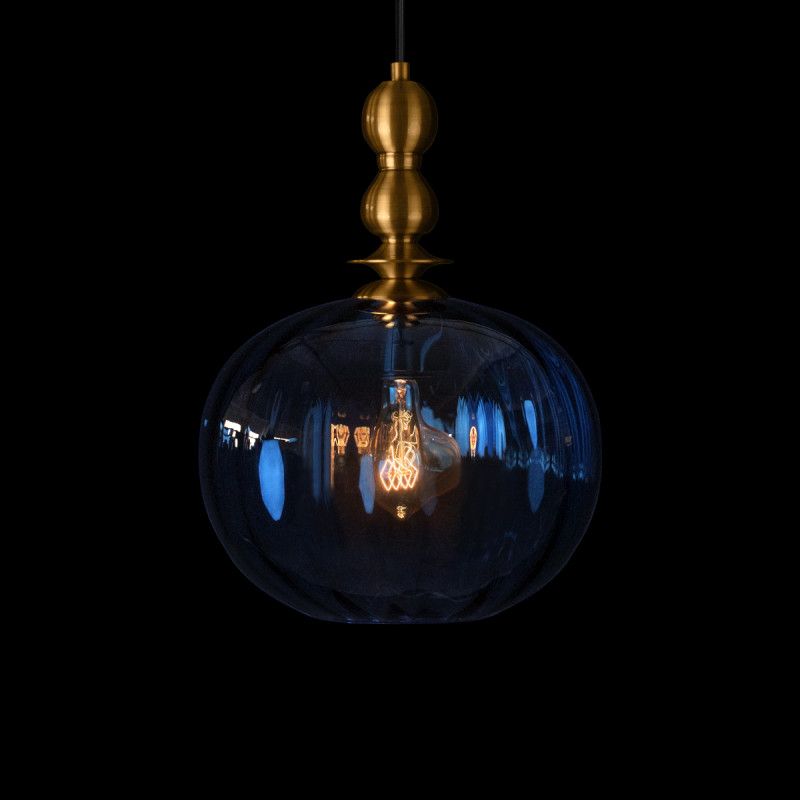Подвесной светильник *25*-22,5 см, 1*E27*40W, LOFT IT Melon 10426 Blue, бронзовый