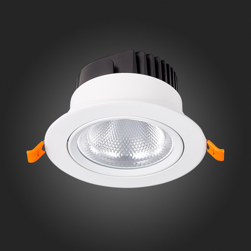 Встраиваемый светильник 11 см, 15W 3000K ST LUCE Встраиваемые светильники ST211.538.15.36 Белый