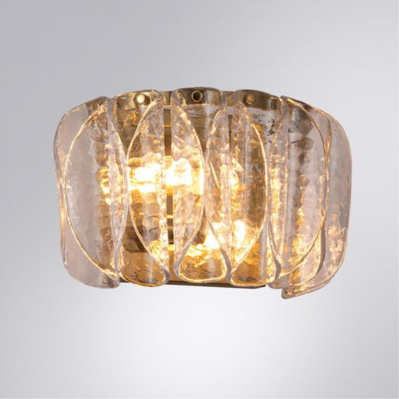Бра 2,5*20*35*20 см, E14 * 2 * 40W, Arte Lamp Evelyn A4073AP-2PB, Полированная Медь