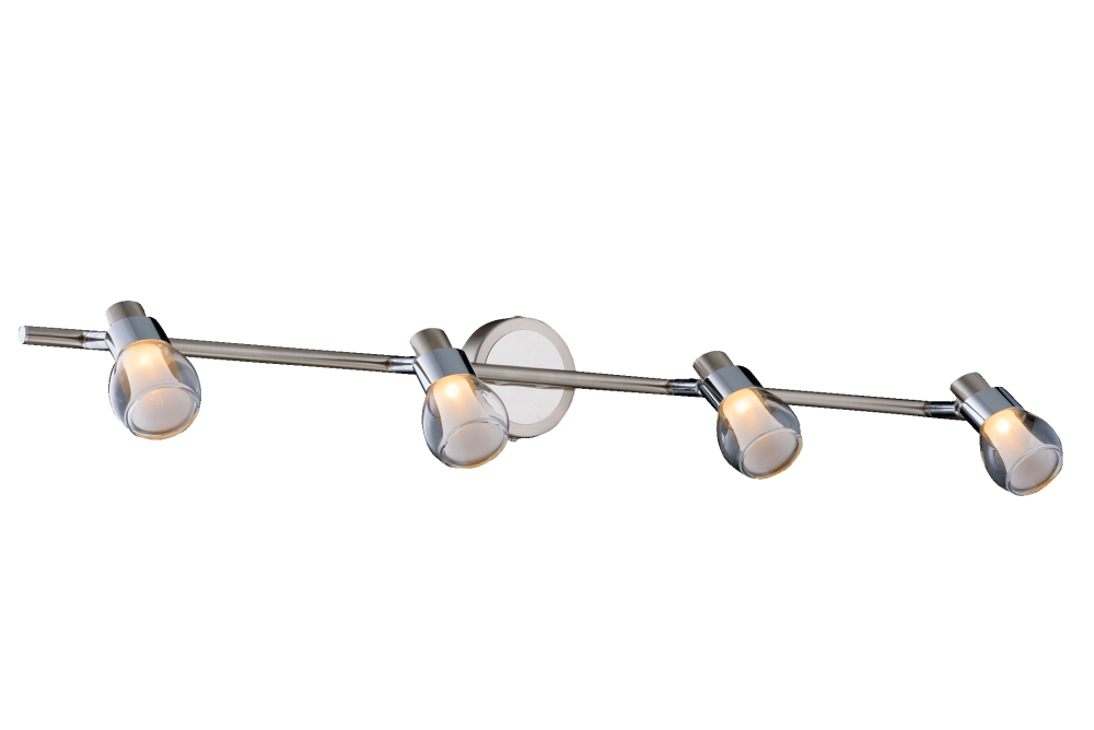 Спот L920 x W180 x H160, мм, 4*15W (60W), CH+SN(Хром+Сатин никель) Sfera Sveta 9074-04/I102 CH+SN