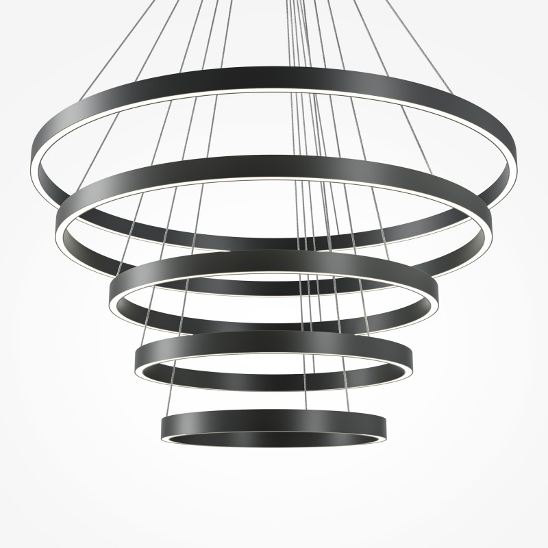 Подвесной светильник 90*20*300 см, LED*174W Rim 3000К-4000К MOD058PL-L200BK Maytoni, Черный