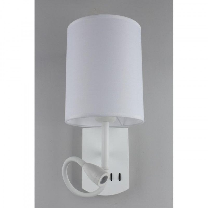 Бра 21*16*16 см, 2*E27, 60W, Omnilux Omnilux 627 OML-62701-02, белый