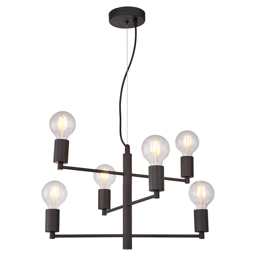 Люстра подвесная GRLSP-8156 черный диаметр 50 см.