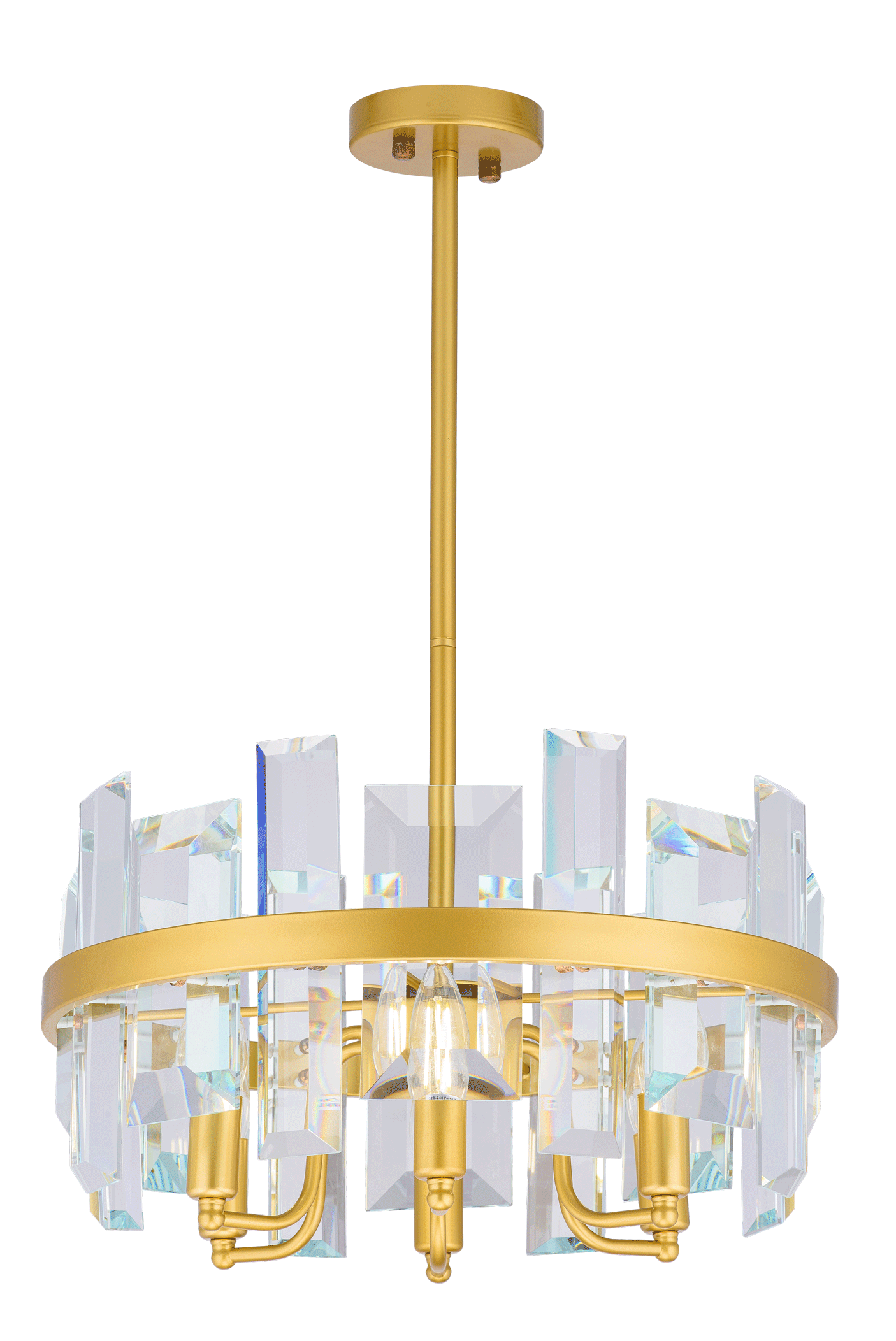 Люстра  480*700, 6*E14, 40W NewRgy Cristallo 8711A/6A SP BRS, SP BRS