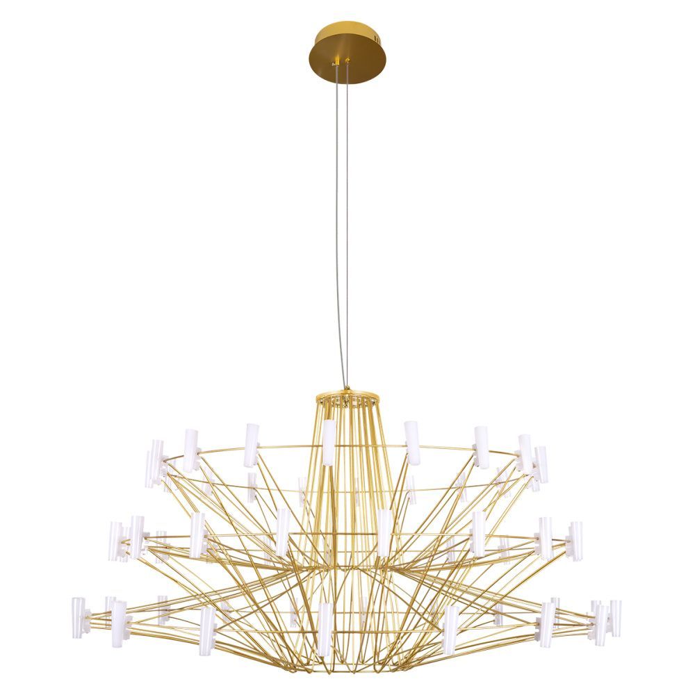 Подвесная люстра 100 см, 44W, 3000K, LOFT IT Coppelia 10476 Gold, золото