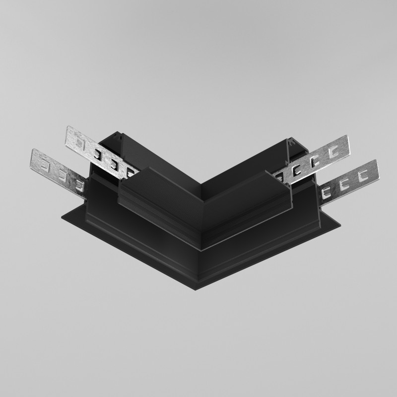 Коннектор угловой встраиваемый Maytoni Technical Magnetic track system Exility TRACL034-42B-R черныйIP 20