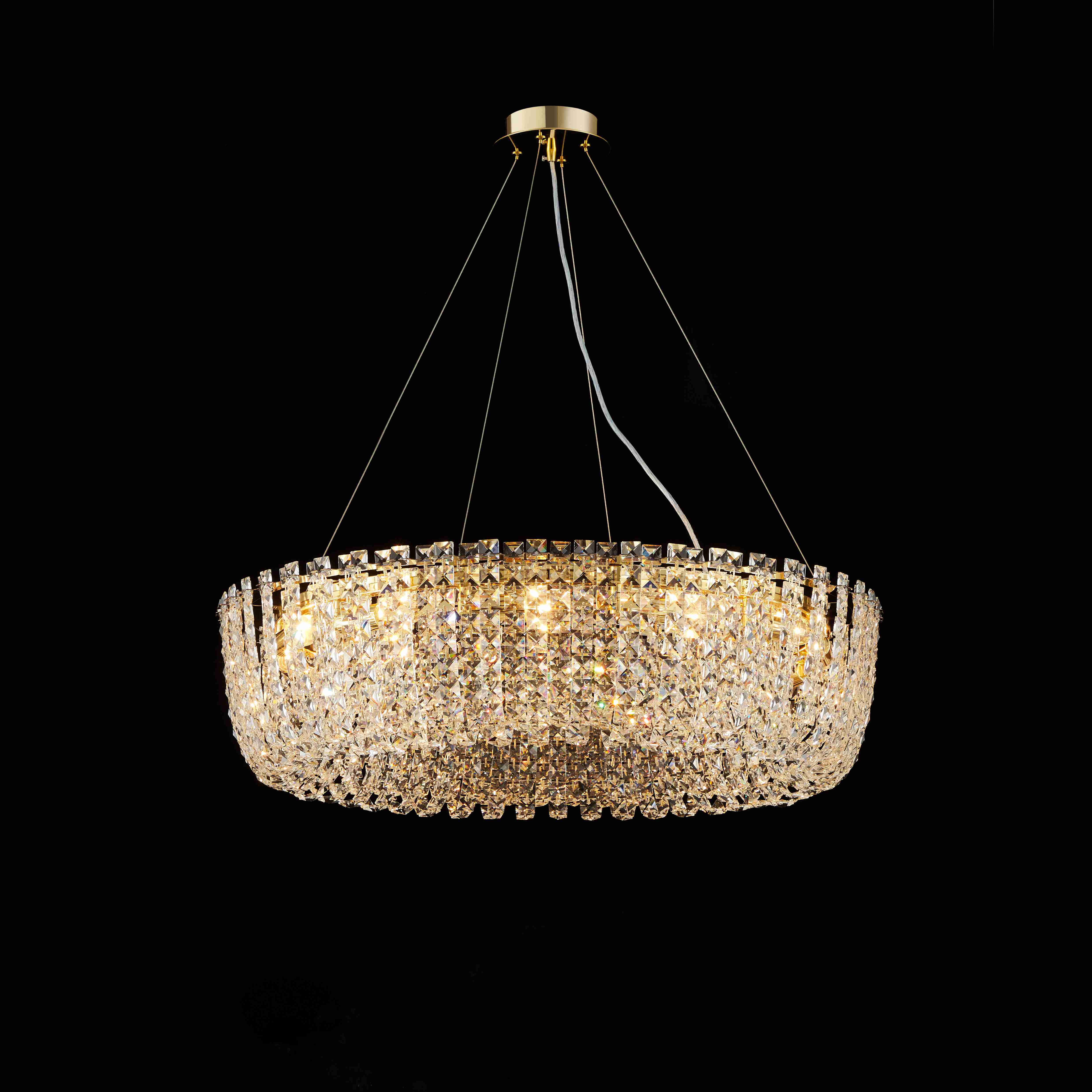 Люстра 800*170, *E14, 40W NewRgy Cristallo M23-ф800*H170 H GOLD, H GOLD