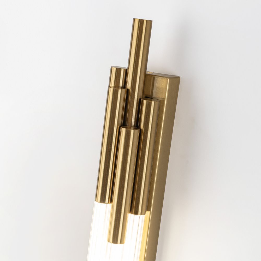 Настенный светильник 82 см, 15W, 4200K, Modestyle MS.1577.820 BS, латунь