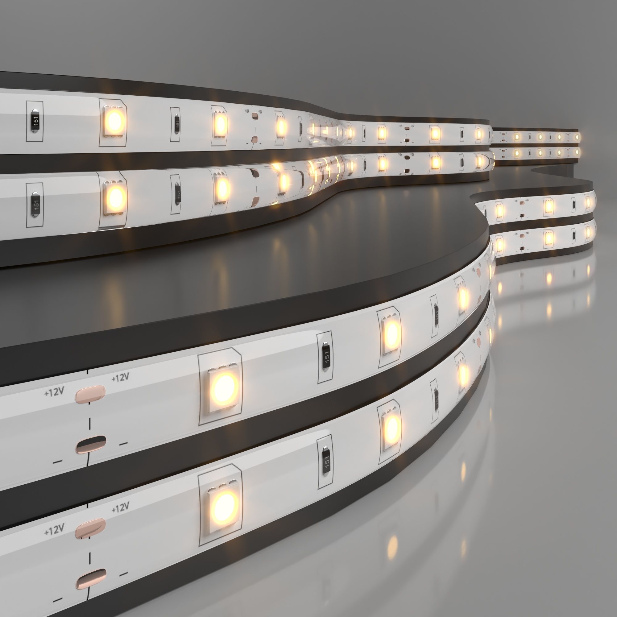 Светодиодная лента Лента светодиодная 12V 7,2W 30Led 5050 IP65 теплый белый, 5м Elektrostandard