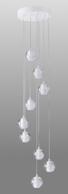 Светильник подвесной 30 см, Crystal Lux GASPAR SP9 D300 WHITE Белый
