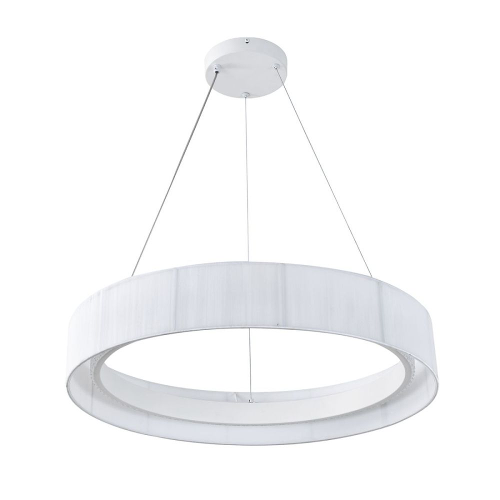 Подвесной светильник 58 см, 45W, 3000-6000K, Indigo Luminosa 13041/C/1P White V000210L, белый