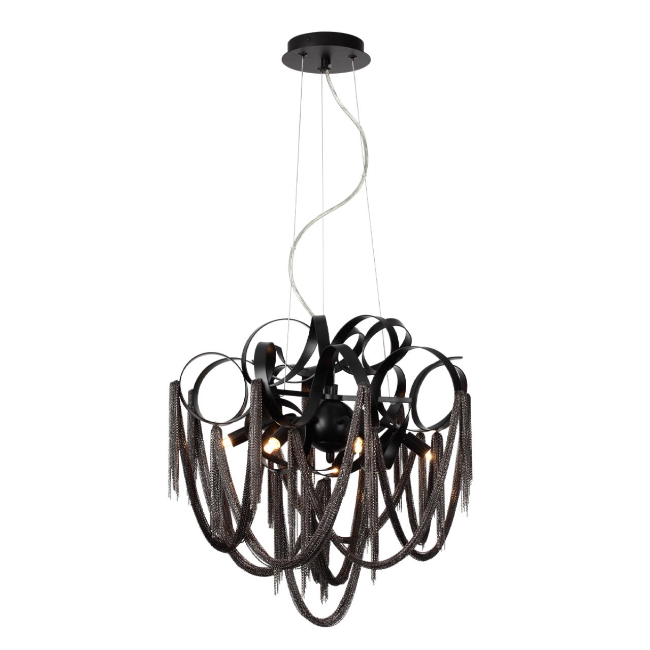 Люстра 46*46*167,6 см, 6 G9*40W, Odeon Light Chainy, черный 5067/6