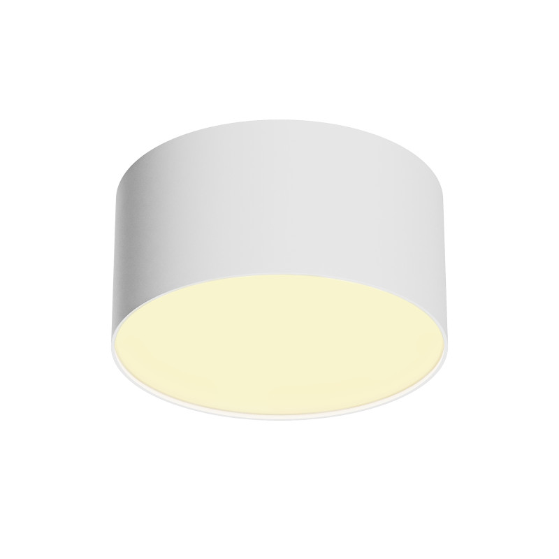 Накладной светильник 12*12*6 см,  LED, 12W, 3000К, Maytoni Technical Zon C032CL-12W2.7K-RD-W белый