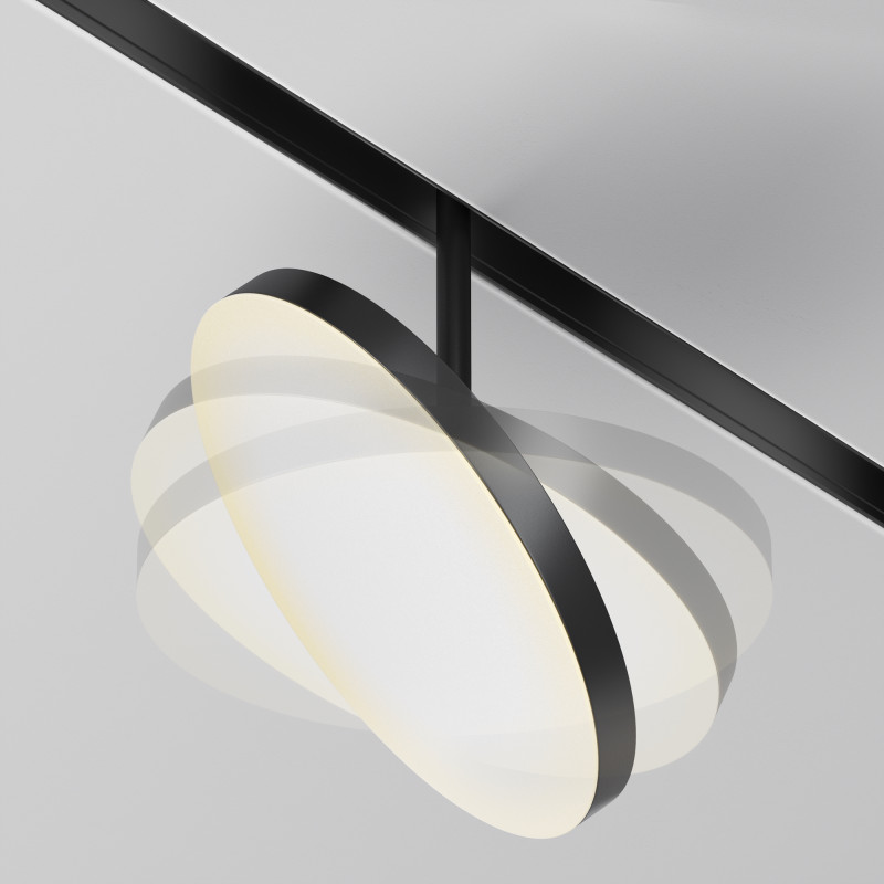Светильник на шине 18,5*18,5*16,7 см, LED, 15W, 3000К, Maytoni Technical PLATO TR131-2-15W3K-B черный