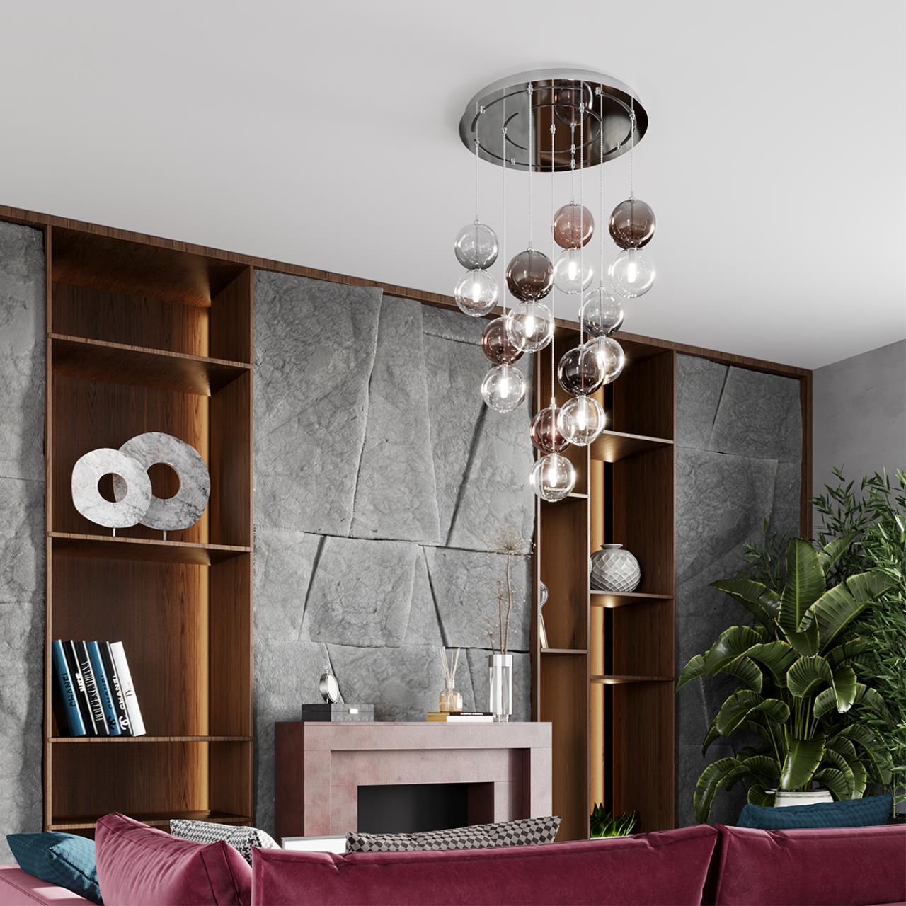 Подвесной светильник Odeon Light Changi 4980/1A, хром