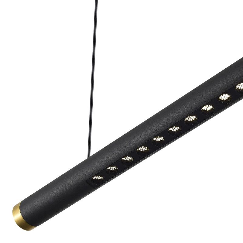 Линейный светильник 100*10*-120 см, 1*LED, 20W, 4000K, ST-Luce Parilla SL6238.403.01, черный